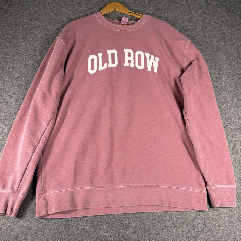 OLD ROW Men's Pullover Sweatshirt in Dusty Pink